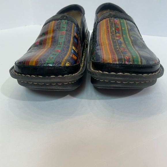 Alegria Debra Blue Mural Patent Leather Shoe Size 38 (8/8.5) - Picture 3 of 8